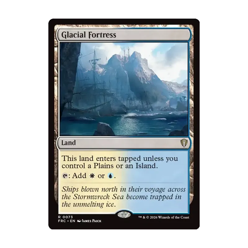 Glacial Fortress - Reality Fracture Commander (Near Mint)
