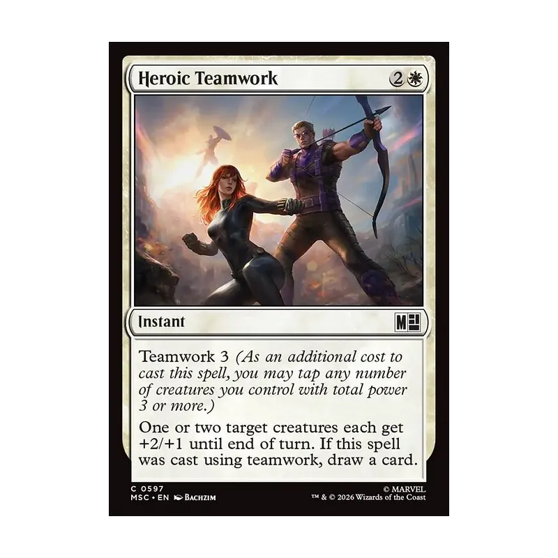 Heroic Teamwork - Marvel Super Heroes Commander (Near Mint)