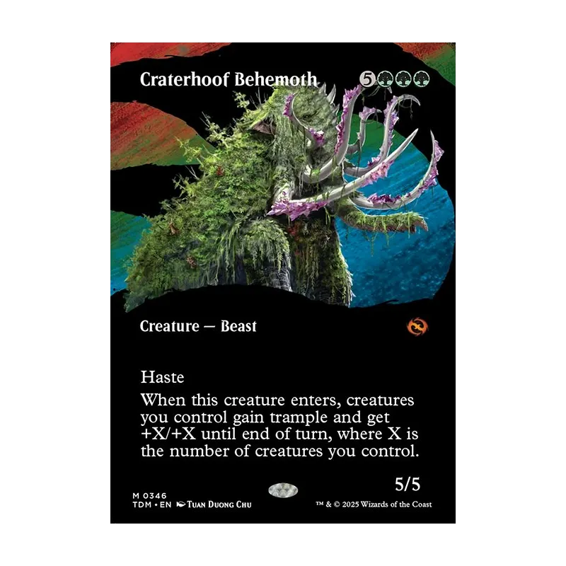 Craterhoof Behemoth (Borderless) - Tarkir: Dragonstorm (Near Mint)
