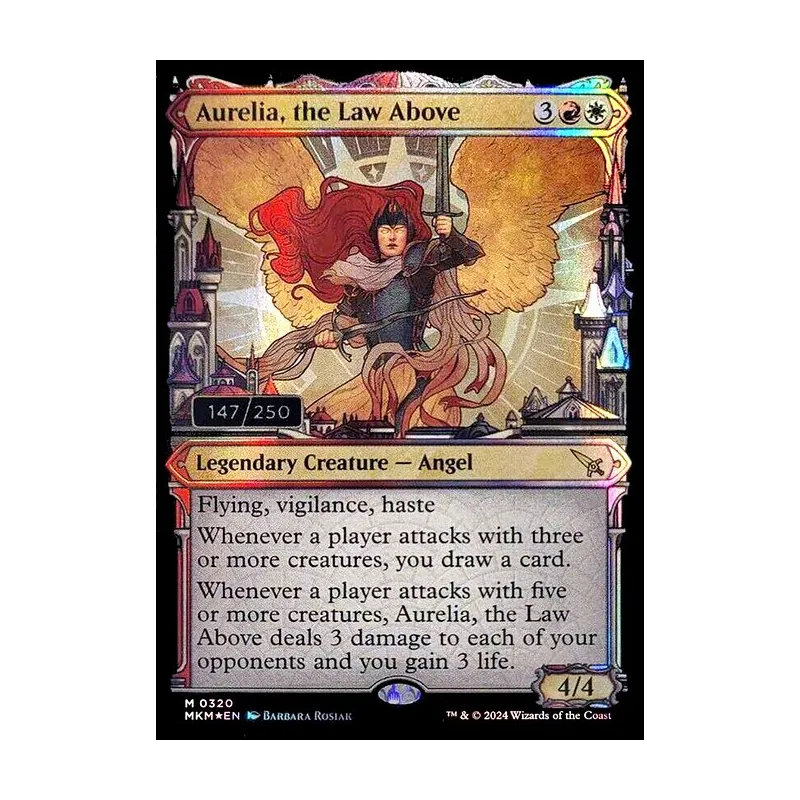 Aurelia, the Law Above (Serial Numbered) - Murders at Karlov Manor (Foil Near Mint)