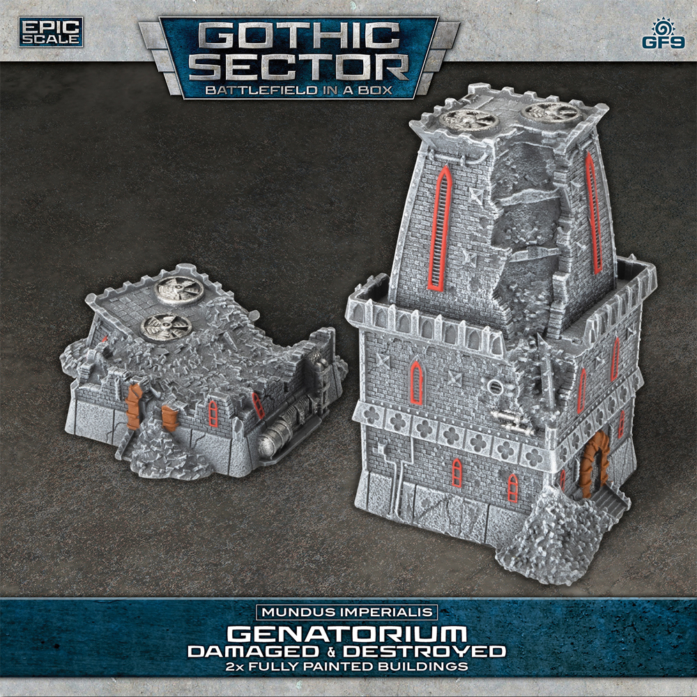Battlefield in a Box Gothic Sector: Mundus Imperialis - Genatorium (Damaged & Destroyed)