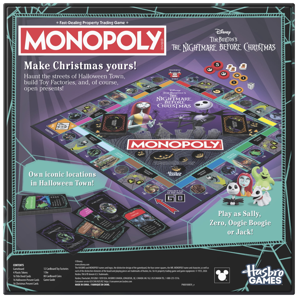 Monopoly: Nightmare Before Christmas (Refresh) (Preorder)
