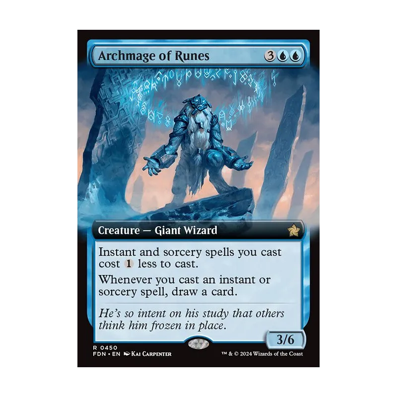Archmage of Runes (Extended Art) - Foundations (Near Mint)