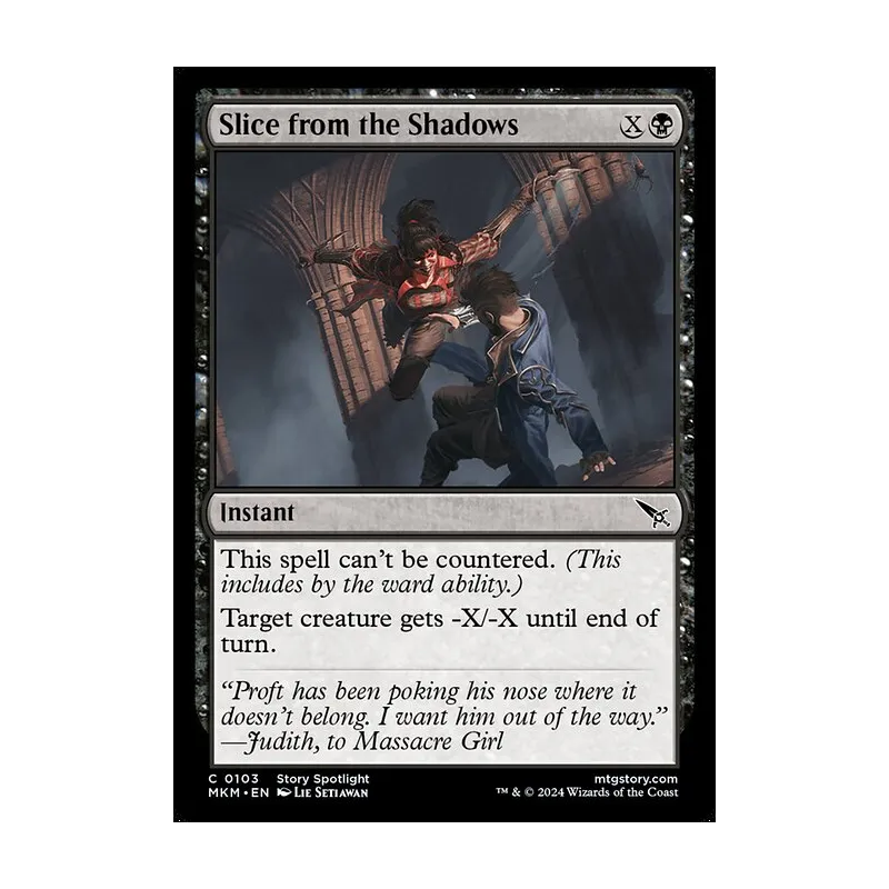Slice from the Shadows - Murders at Karlov Manor (Near Mint)