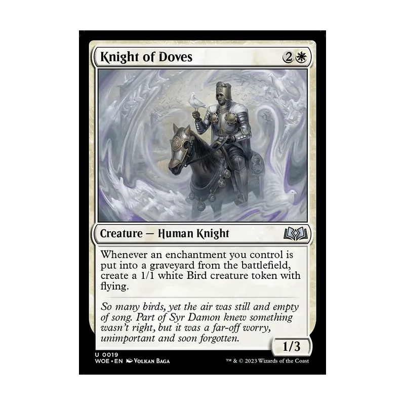 Knight of Doves - Wilds of Eldraine (Near Mint)