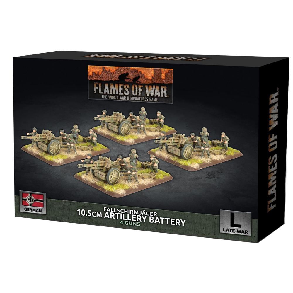 Flames of War WW2: German - Fallschirmjager 10.5cm Artillery Battery