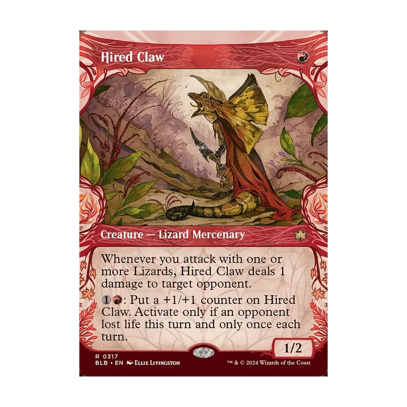 Hired Claw (Showcase) - Bloomburrow (Near Mint)