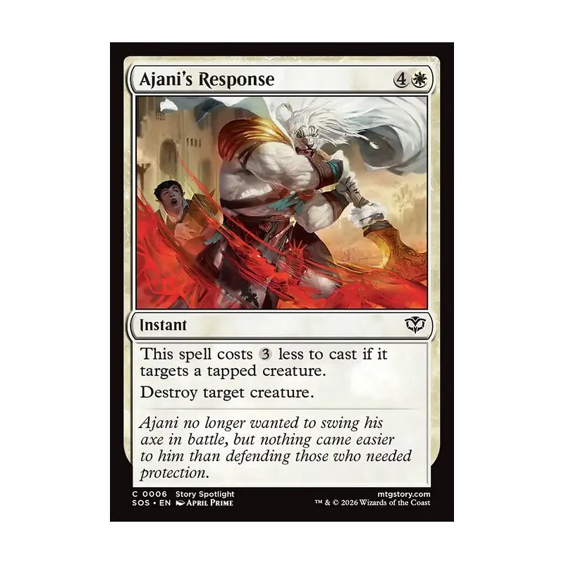 Ajani's Response - Secrets of Strixhaven (Near Mint)