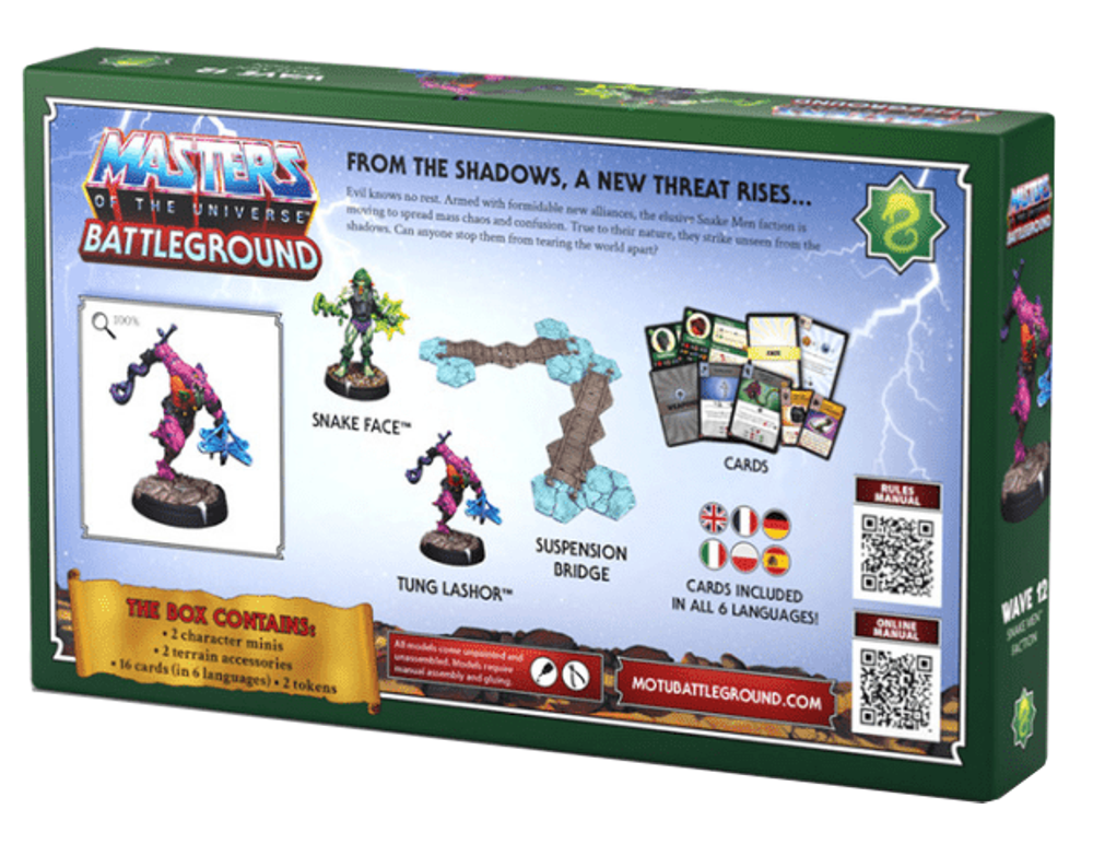 Masters of the Universe: Battleground: Wave 12 - Snake Men Faction (Multilingual) (Preorder)