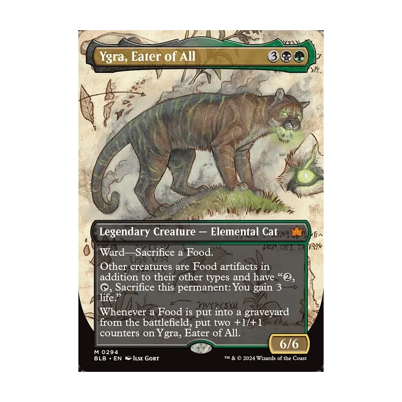 Ygra, Eater of All (Borderless) - Bloomburrow (Near Mint)