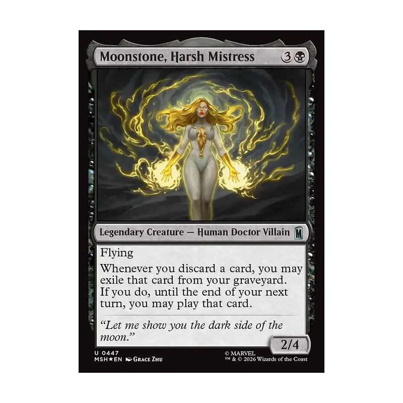 Moonstone, Harsh Mistress (Surge Foil) - Marvel Super Heroes (Foil Near Mint)