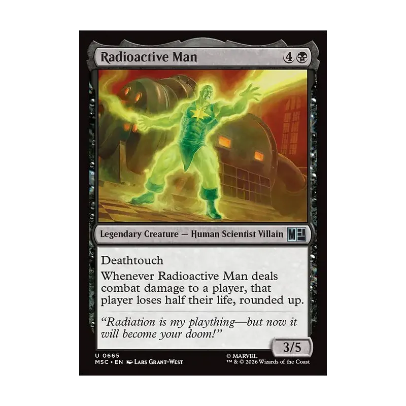 mtg radiation cards // Thopter Double-Sided Token [Fallout Tokens] Alfies Adventure collection. Radioactive Man  Marvel Super