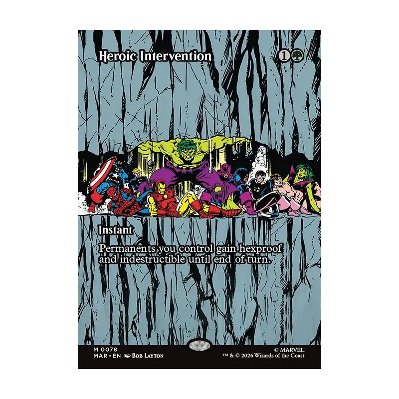 Heroic Intervention (0078) (Borderless) - Marvel Universe (Near Mint)