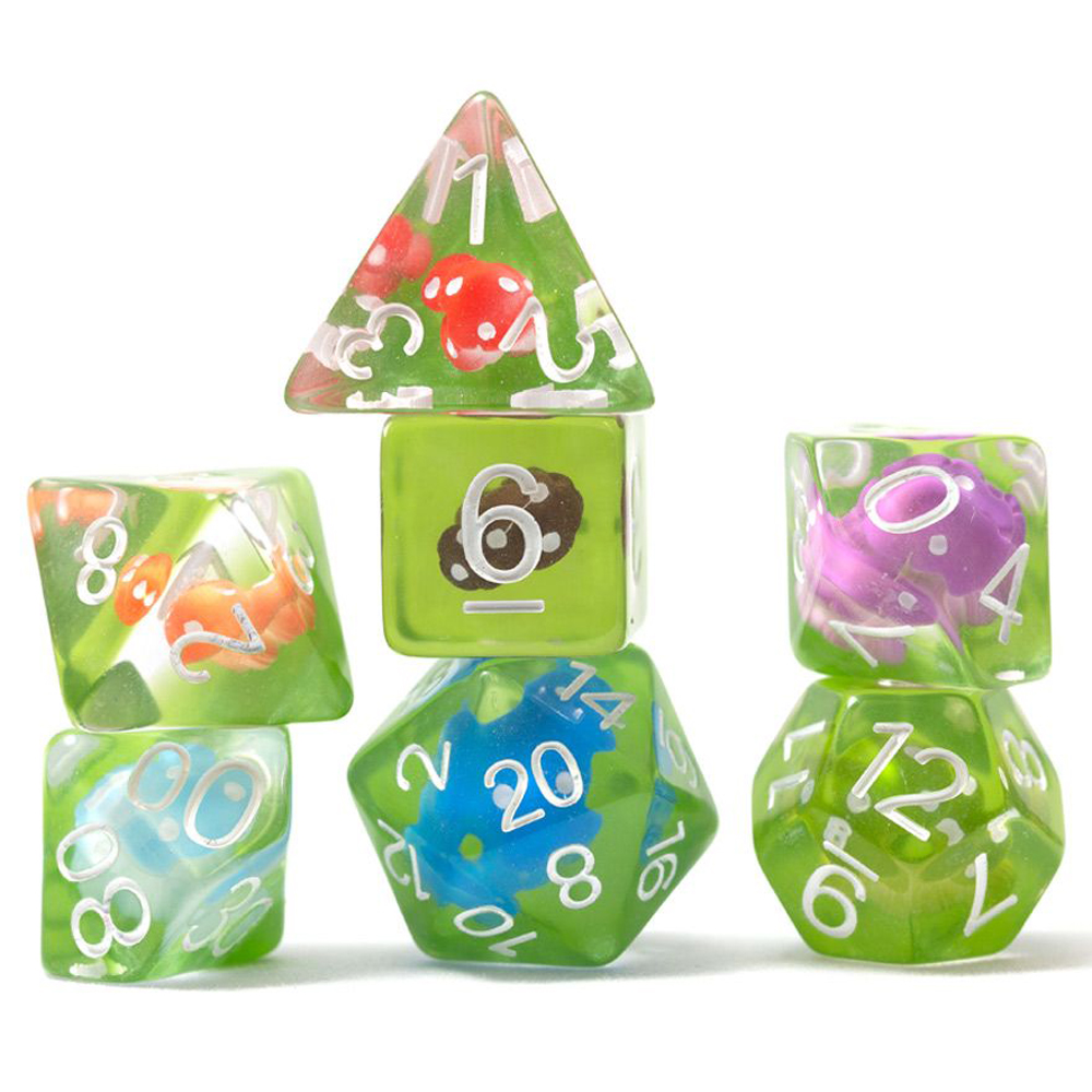 Sirius RPG Dice Set: Mushroom Village (7) (Last Chance) Sirius RPG Dice Set: Mushroom Village (7) (Last Chance)