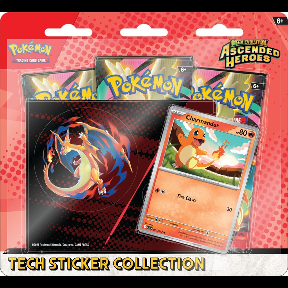 Pokemon TCG: Ascended Heroes - Tech Sticker Collection - Charmander (Preorder)