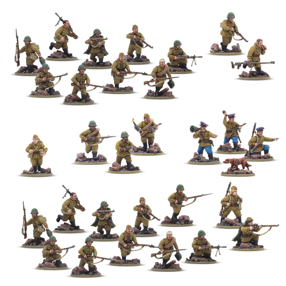 Bolt Action 3E: Soviet Army Infantry Platoon (New Arrival) Bolt Action 3E: Soviet Army Infantry Platoon (New Arrival)