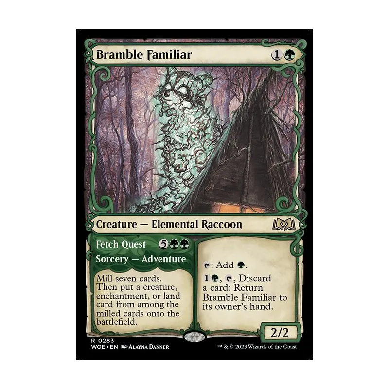 Bramble Familiar // Fetch Quest (Showcase) - Wilds of Eldraine (Near Mint)