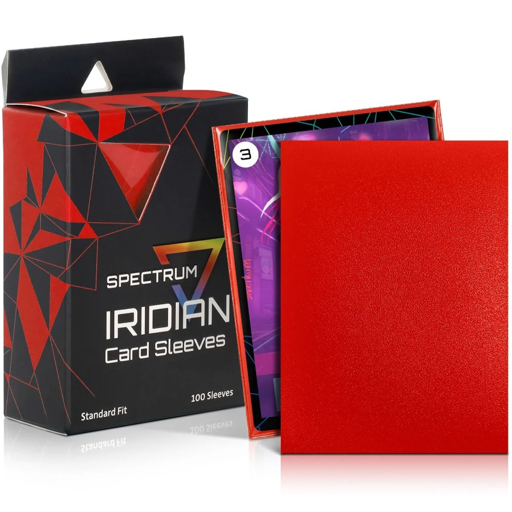 Spectrum: Iridian Matte Sleeves - Red (100) (Preorder)