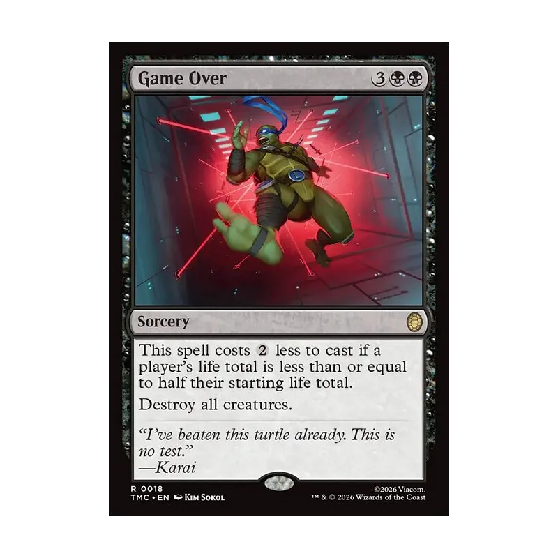 Game Over (Surge Foil) - Teenage Mutant Ninja Turtles Commander (Foil Near Mint)