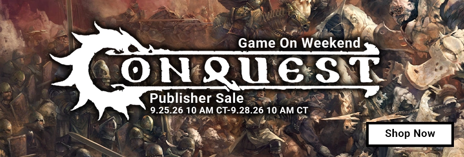 Game On Weekend Conquest Publisher Sale 09.25.2026 10 AM CT - 09.28.2026 10 AM CT