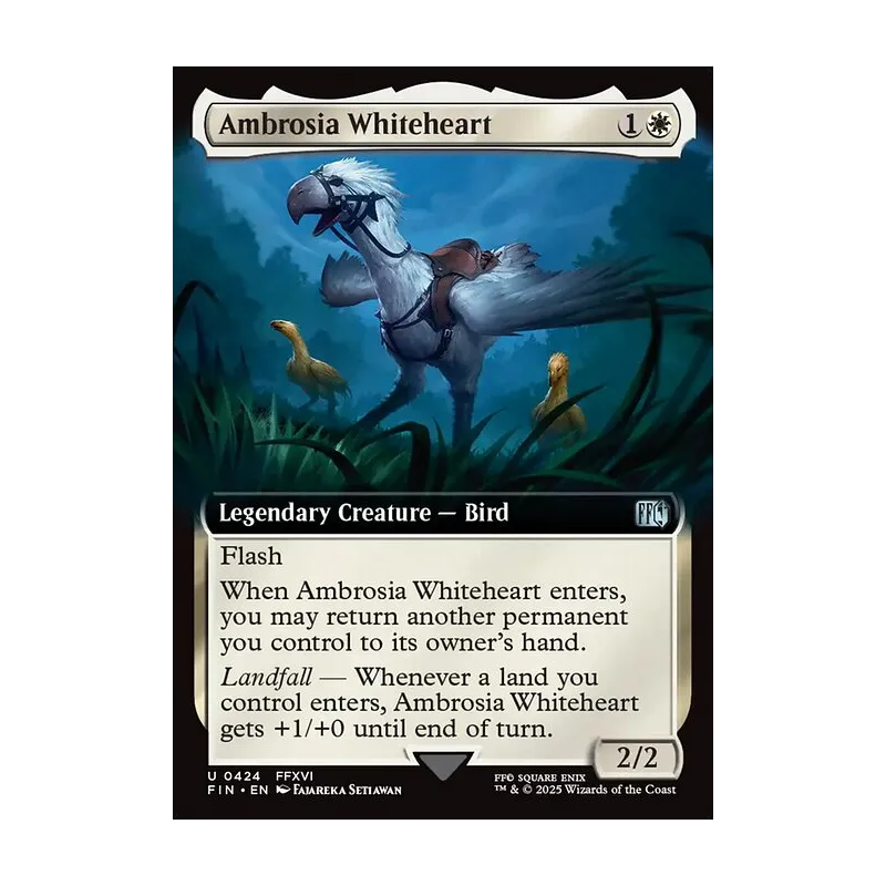 ambrosia whiteheart final fantasy mtg [FINAL FANTASY] Landfall  Whenever a land you control enters Ambrosia Whiteheart  Universes Beyond: