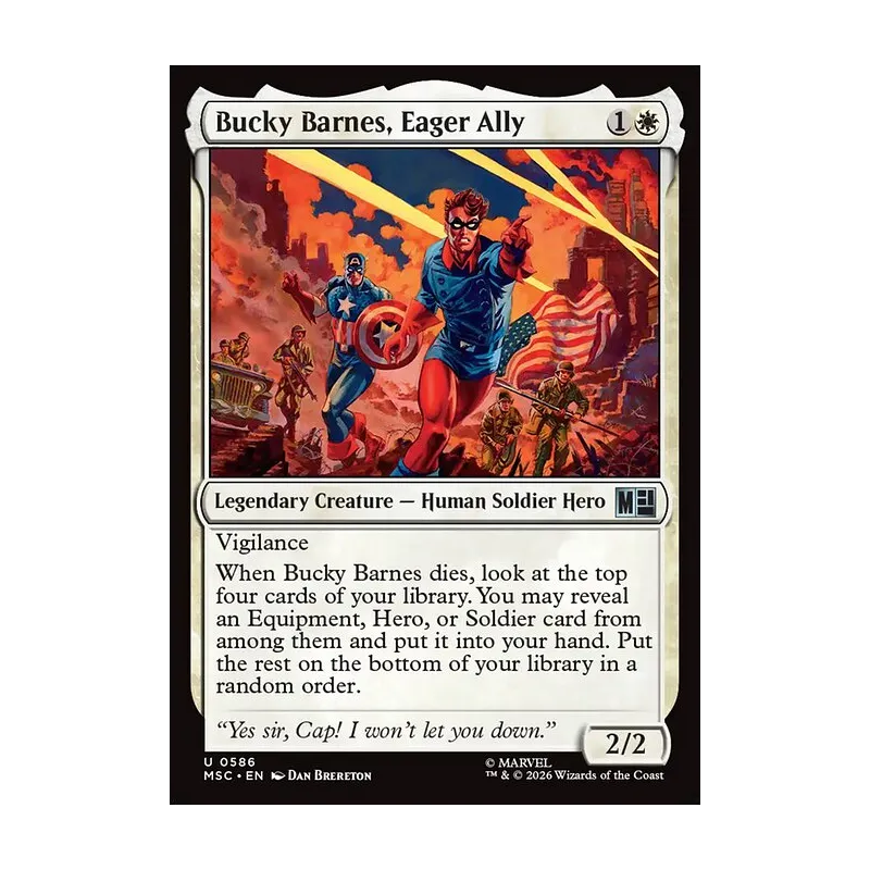 Bucky Barnes, Eager Ally - Marvel Super Heroes Commander (Near Mint)