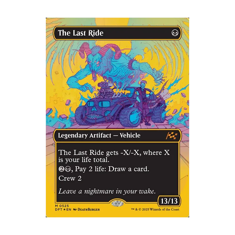 The Last Ride (Borderless) (First-Place Foil) - Aetherdrift (Foil Near Mint)