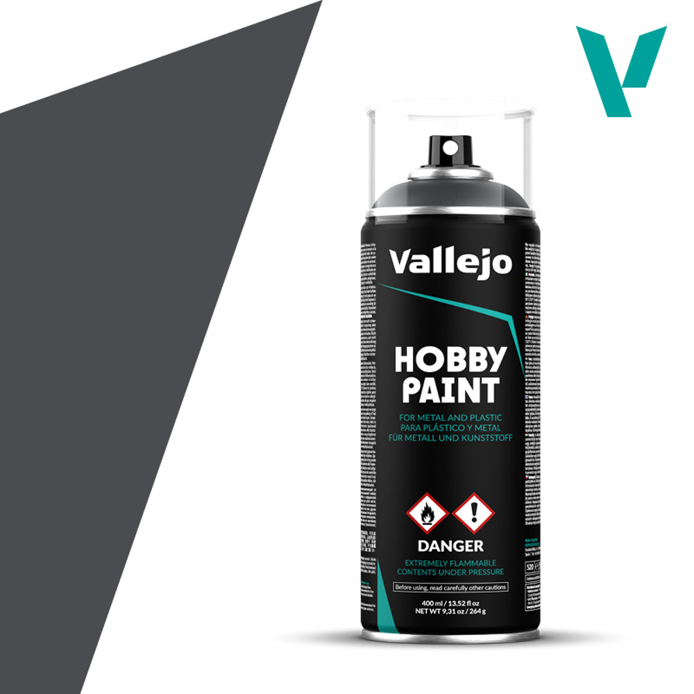 Vallejo Hobby Paint Aerosol: Panzer Grey (400ml)