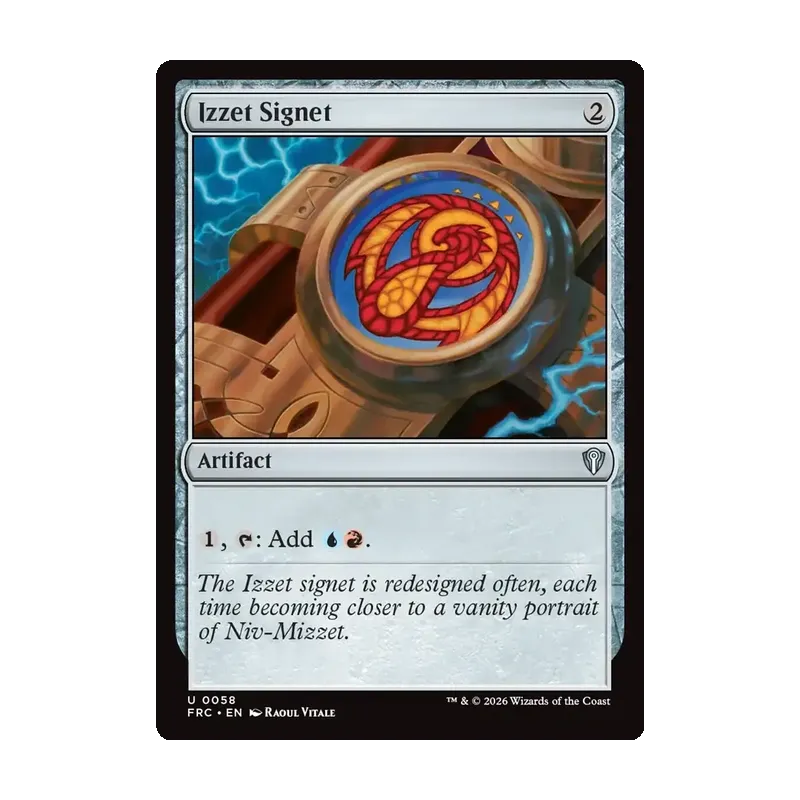 Izzet Signet - Reality Fracture Commander (Near Mint)