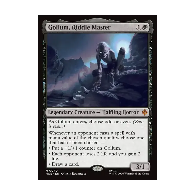 Gollum, Riddle Master - The Hobbit (Near Mint)