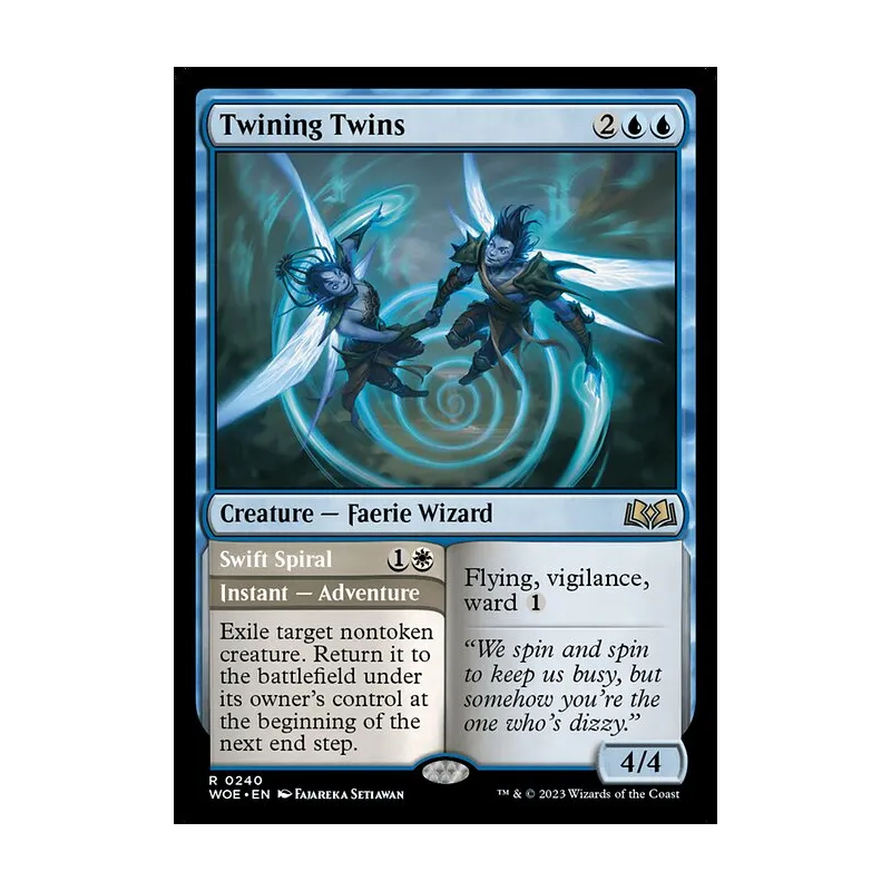 Twining Twins // Swift Spiral - Wilds of Eldraine (Near Mint)
