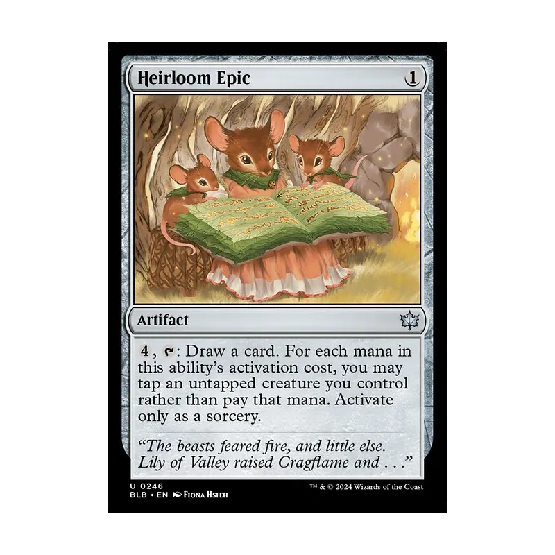 epic mtg cards Heirloom For each mana in this abilitys activation cost Magic The Gathering Trading Card