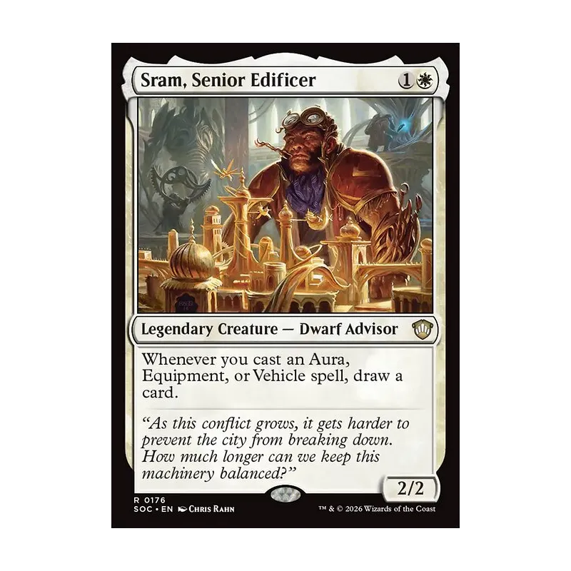 Sram, Senior Edificer - Secrets of Strixhaven Commander (Near Mint)