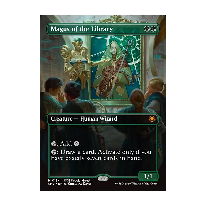 Magus of the Library (Borderless) - Special Guests (Near Mint)