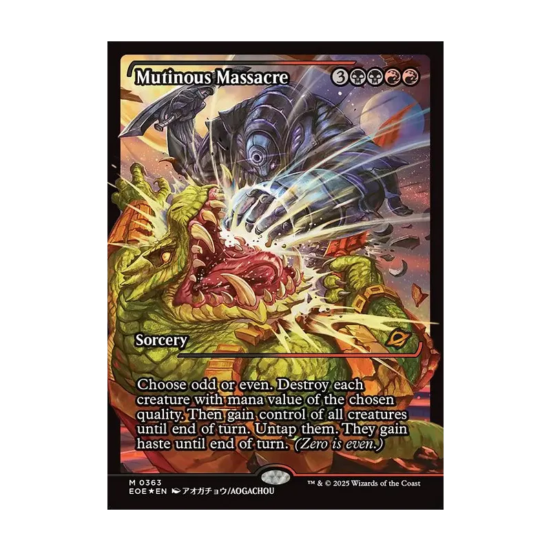 Mutinous Massacre (Showcase) - Edge of Eternities (Foil Near Mint)