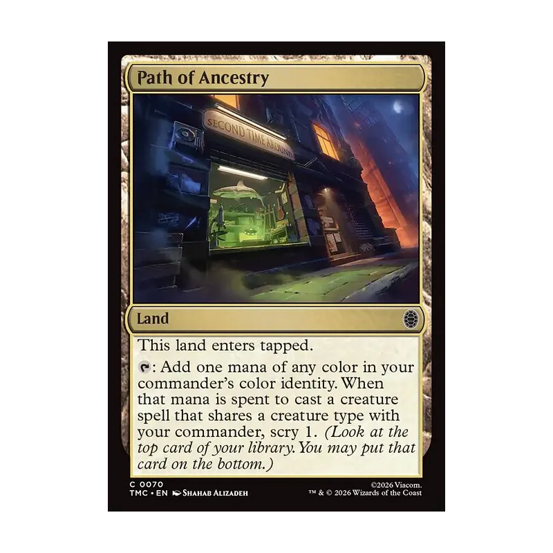 Path of Ancestry (Surge Foil) - Teenage Mutant Ninja Turtles Commander (Foil Near Mint)