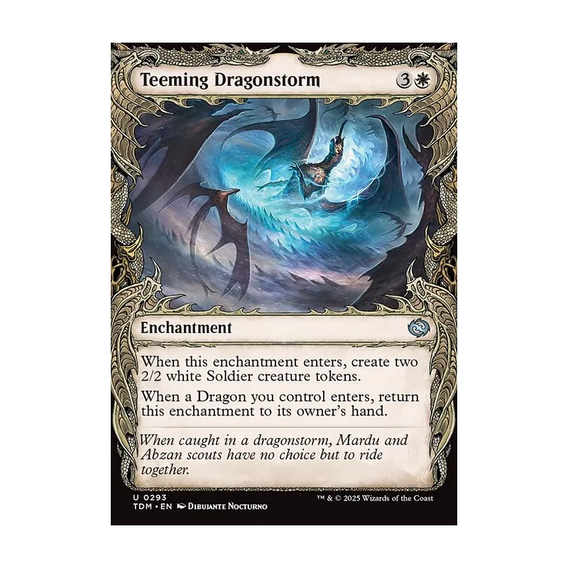 Teeming Dragonstorm (Showcase) - Tarkir: Dragonstorm (Near Mint)