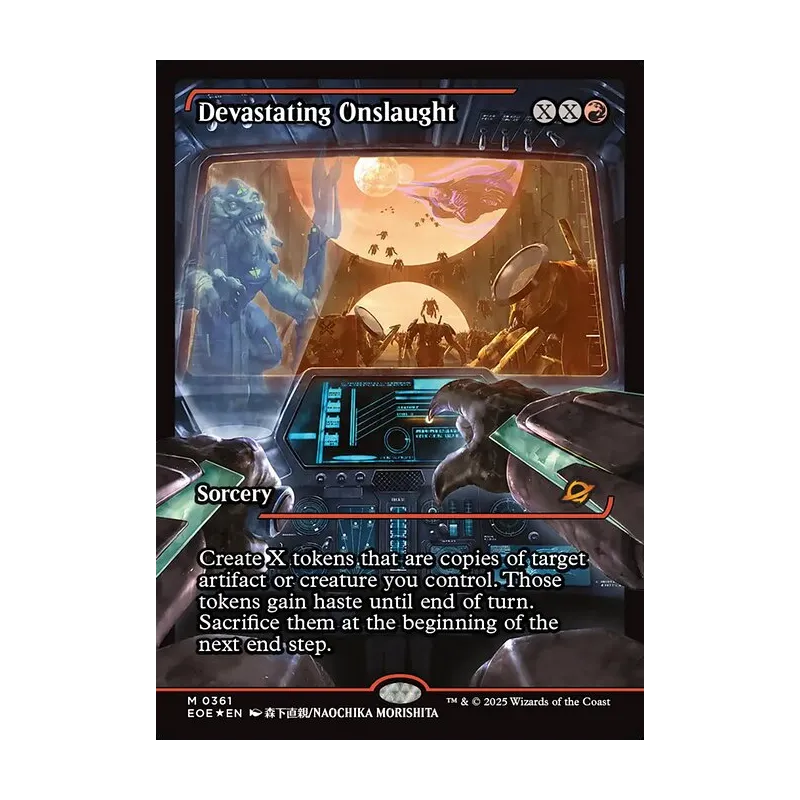 Devastating Onslaught (0361) (Showcase) - Edge of Eternities (Foil Near Mint)