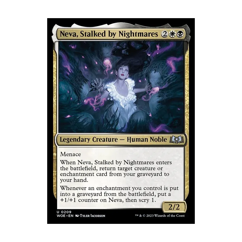 Neva, Stalked by Nightmares - Wilds of Eldraine (Near Mint)