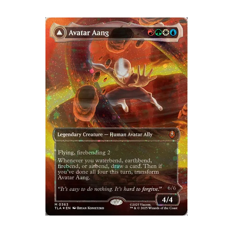 Avatar Aang // Aang, Master of Elements (Raised Foil) - Avatar: The Last Airbender (Foil Near Mint)