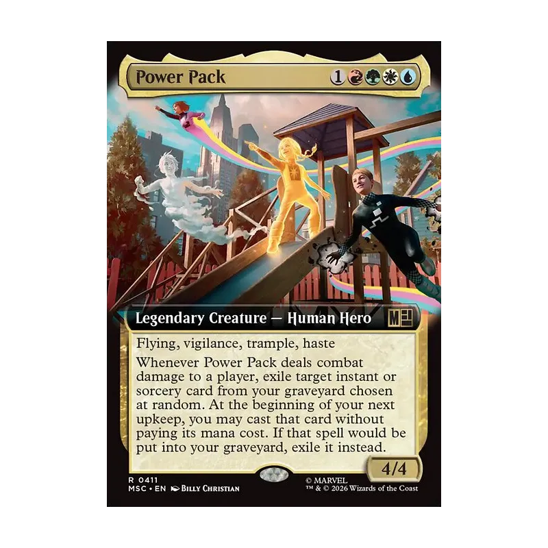 Power Pack (Extended Art) - Marvel Super Heroes Commander (Near Mint)