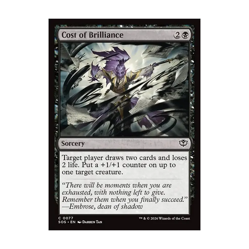 Cost of Brilliance - Secrets of Strixhaven (Near Mint)