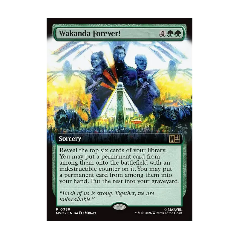 Wakanda Forever! (Extended Art) - Marvel Super Heroes Commander (Near Mint)