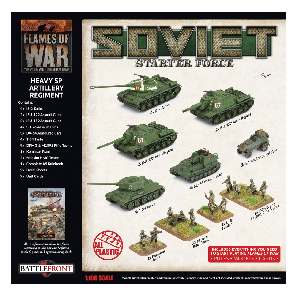 Flames of War WW2: Soviet Starter Force - Heavy SP Artillery Regiment (Preorder)