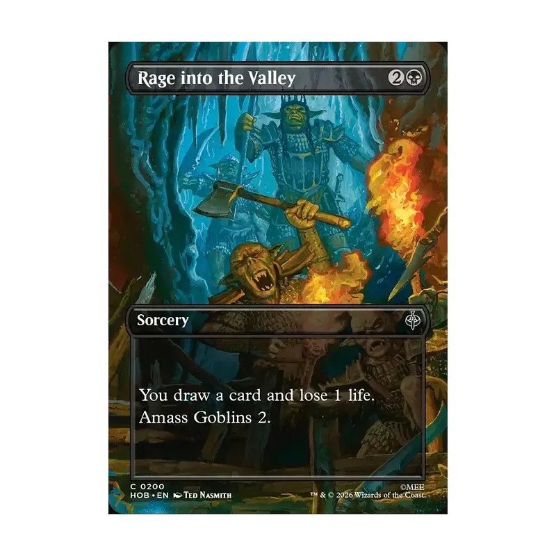 Rage into the Valley (Borderless) - The Hobbit (Near Mint)