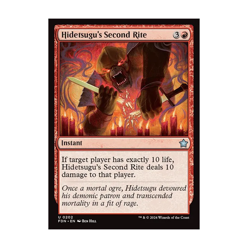 Hidetsugu's Second Rite - Foundations (Foil Near Mint)