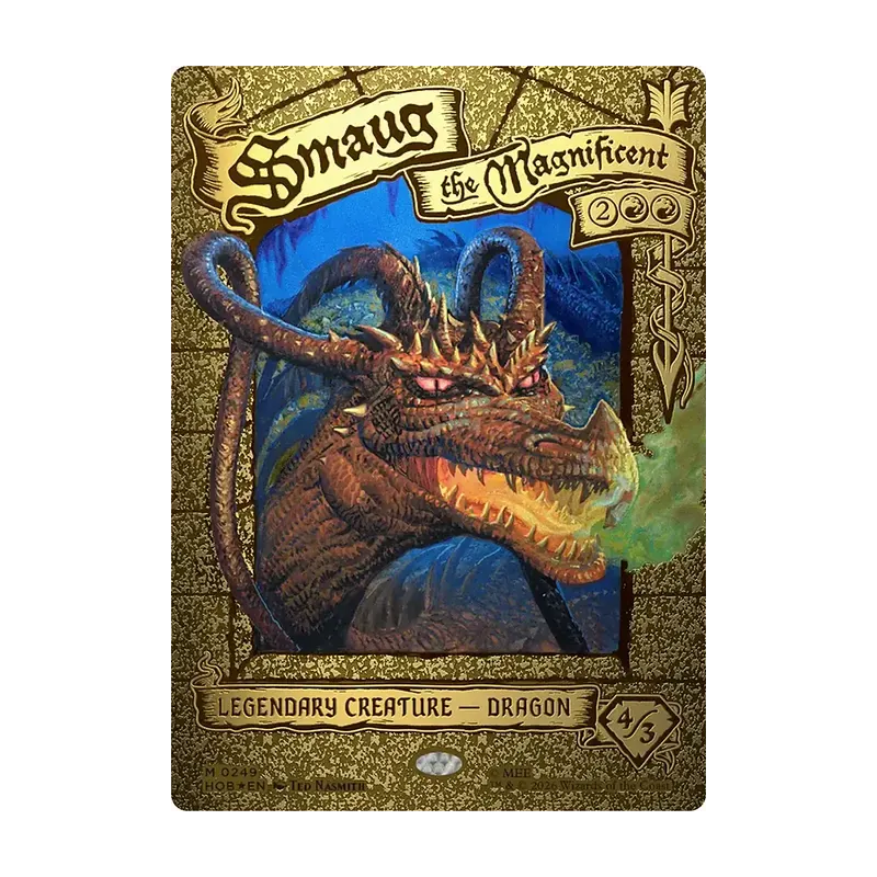Smaug the Magnificent (Borderless) - The Hobbit (Foil Near Mint)