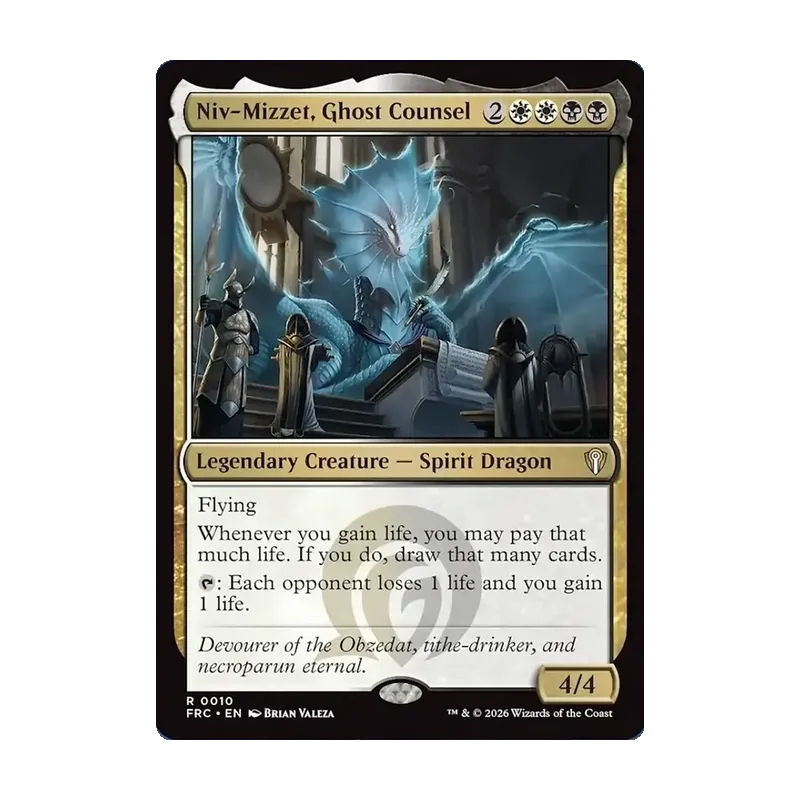 Niv-Mizzet, Ghost Counsel - Reality Fracture Commander (Near Mint)