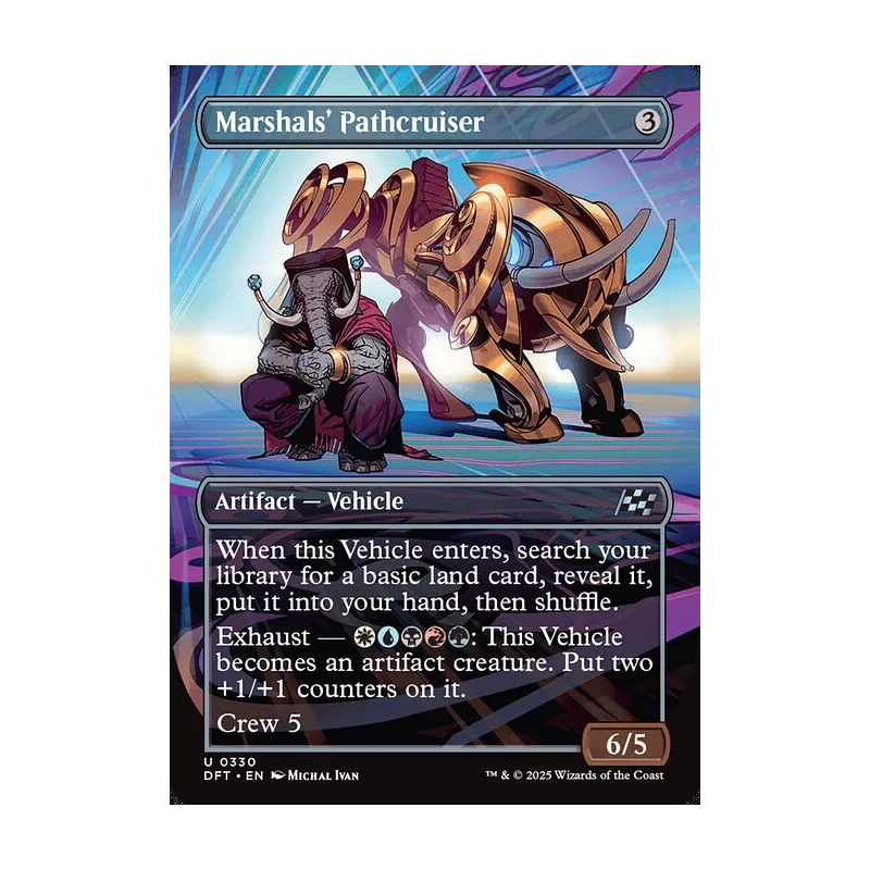 Marshals' Pathcruiser (Borderless) - Aetherdrift (Near Mint)