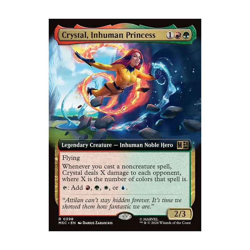 Crystal, Inhuman Princess (Extended Art) - Marvel Super Heroes Commander (Near Mint)